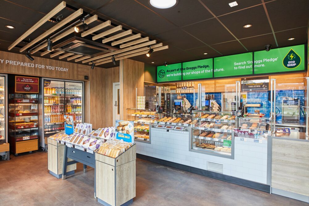 Sustainability News in Retail - Greggs Eco store 
